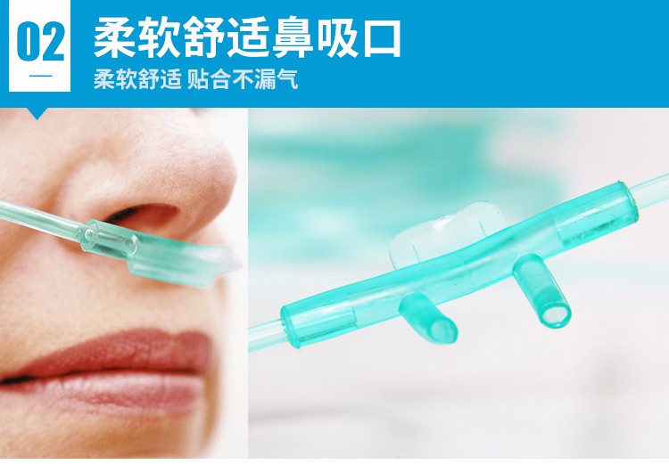 一次性使用鼻氧管吸氧面罩加长吸氧管医用双鼻塞氧气管老年人家用制氧