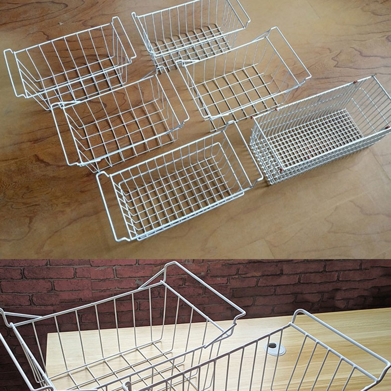 冰柜置物架挂架吊篮筐子食品筐通用雪糕分隔栏分层类收纳 【特厚通用