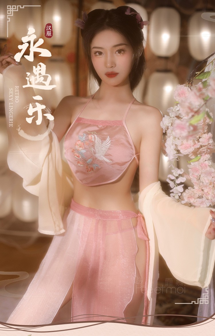 jk角色扮演古装汉服国潮古风经典复古唐装性感肚兜透视免脱睡衣裙丁字