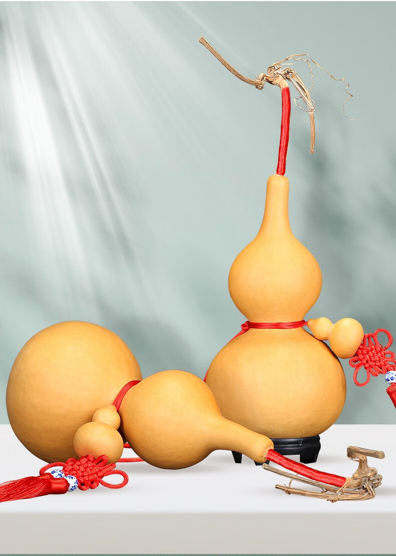 龙头龙须康聚如天然葫芦挂件文玩手捻把玩中国结摆件虎年吉祥物家居