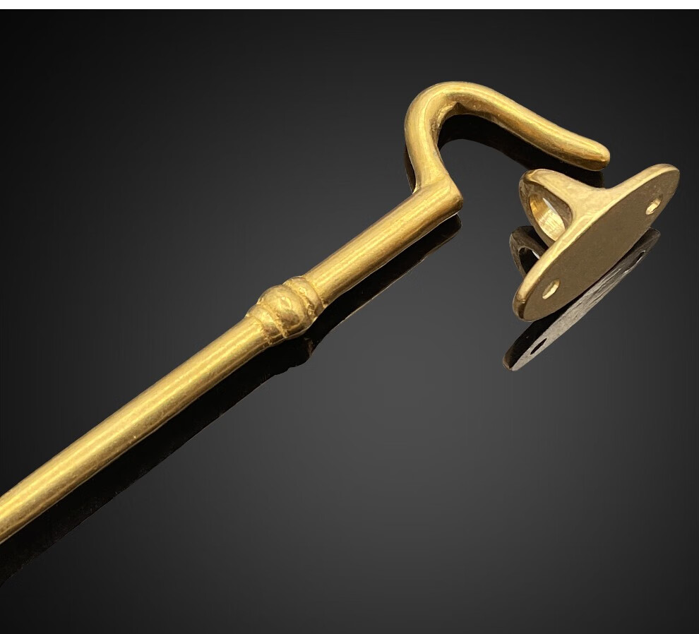 铠铜威全铜窗钩风钩窗户防风钩窗勾纯铜加粗固定门窗老式窗钩铜本色