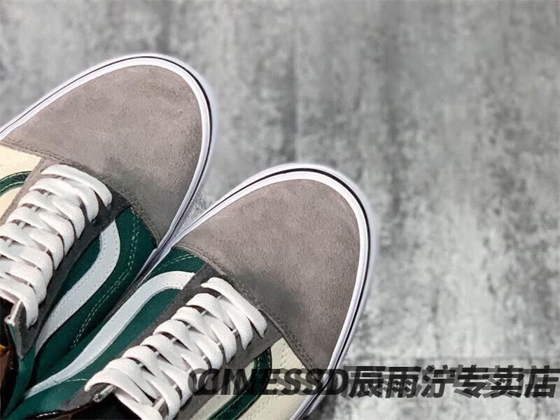 【官方旗舰】aj纯原百搭拼接撞色灰绿低帮硫化男鞋滑板鞋学生板鞋旗舰