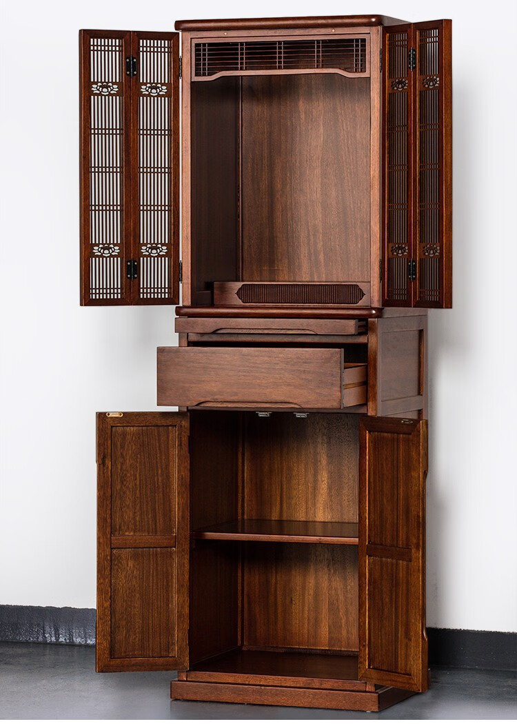 造趣zaoqu简约带门佛龛立柜供台家用神龛佛台观音神台财神供桌佛柜佛