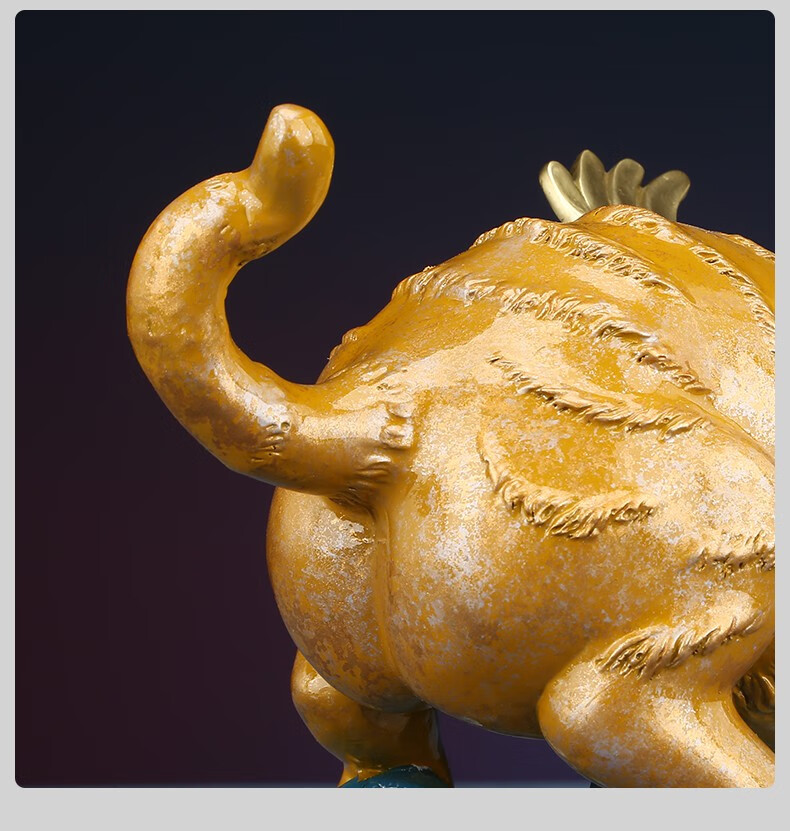 唐偆居 创意彩铜如虎添翼纯铜老虎摆件新中式家居装饰品客厅办公室