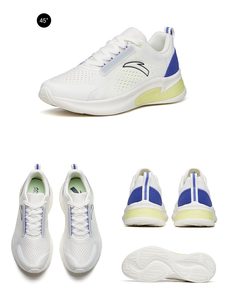 安踏弹力胶科技 软底跑步鞋男2022秋季网面透气运动鞋112225522 -2