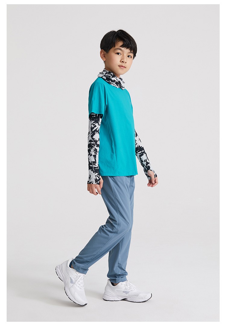 t恤2022夏新款弹力透气儿童休闲上衣装airsupply空气衣青苔色160cm