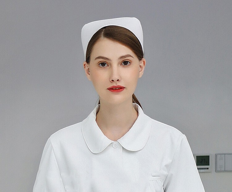 鲸熙帅jingxishuai护士帽燕尾帽白蓝粉色三色可选卫校实习生医院工作