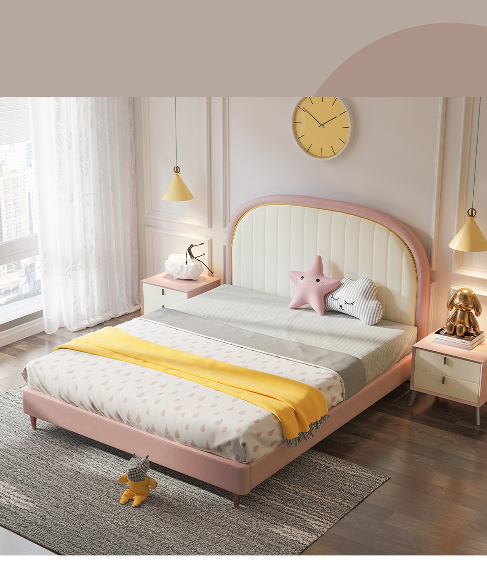 顾家家居(kuka)轻奢儿童床青少年学生单人床儿童家具卧室床 简约软包