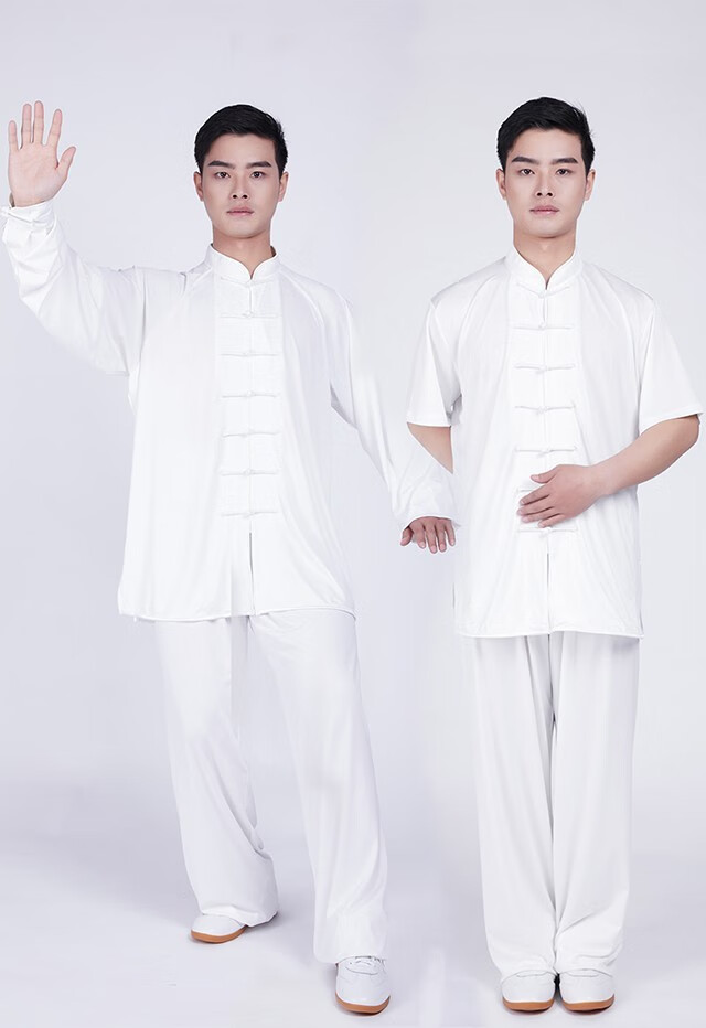 劲武太极服男女夏季牛奶丝练功服太极拳服装武术服晨练表演服套装