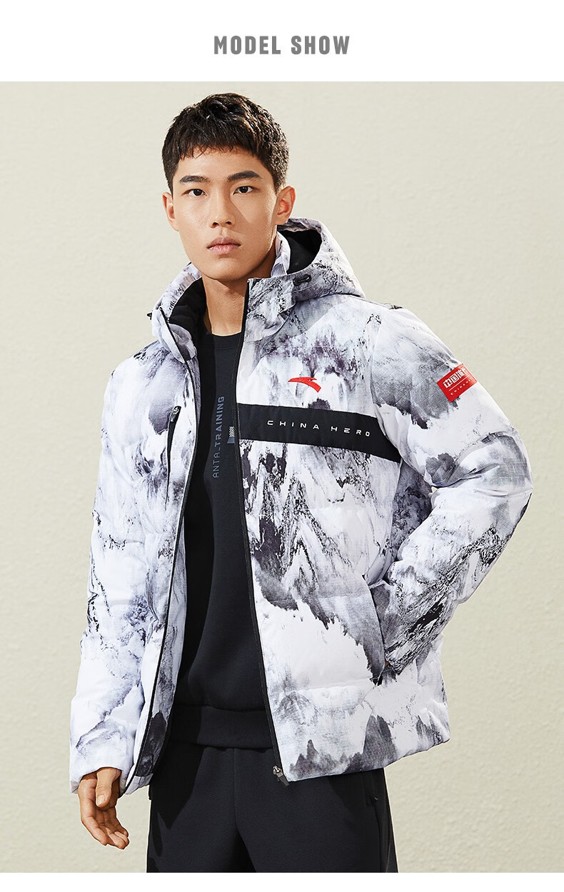 安踏(anta) 炽热科技丨中国冰雪国家队羽绒服武大靖同款男2022秋冬季