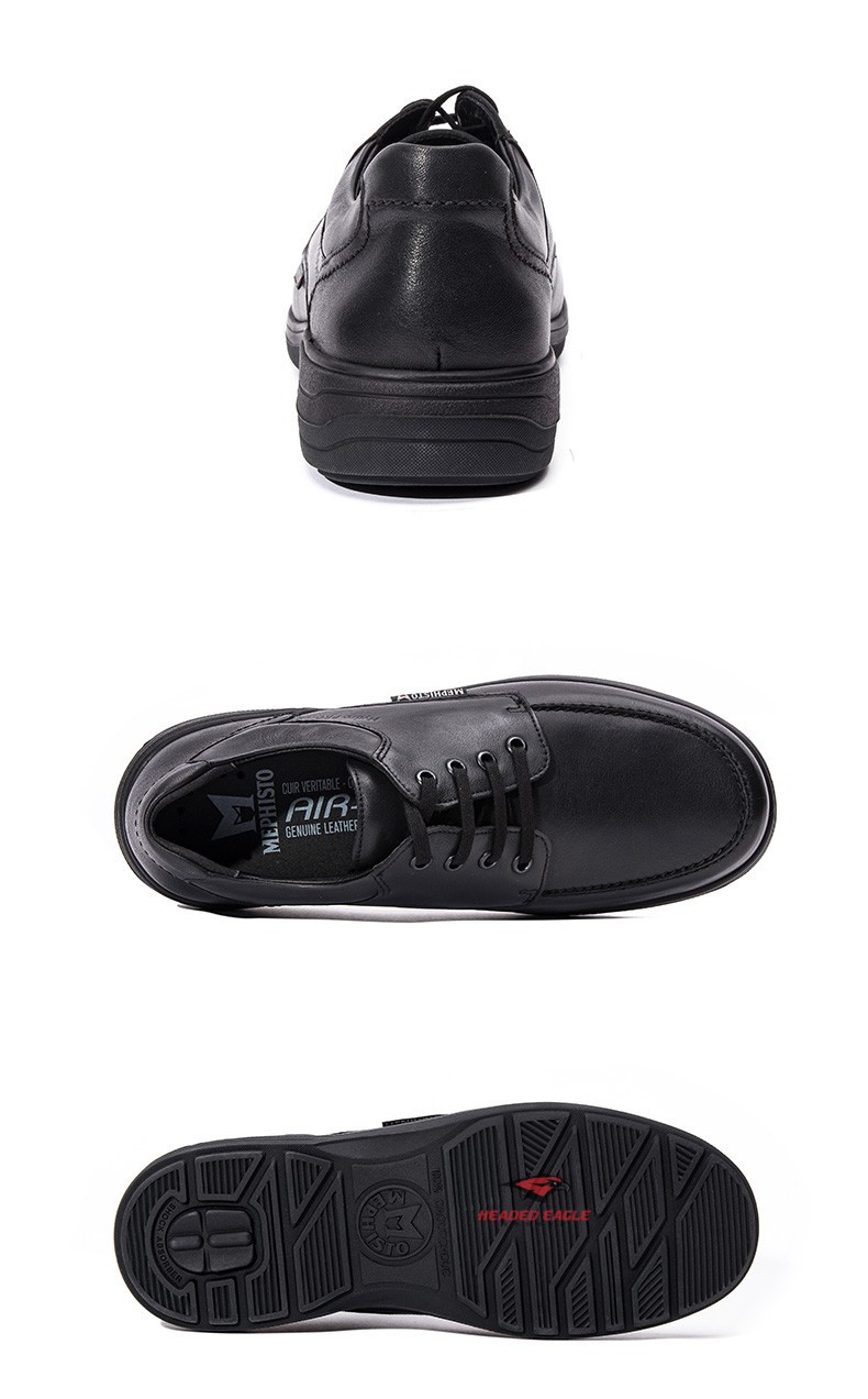 mephisto马飞仕图douk新品圆头耐磨休闲男鞋英伦商务软面男士牛皮鞋