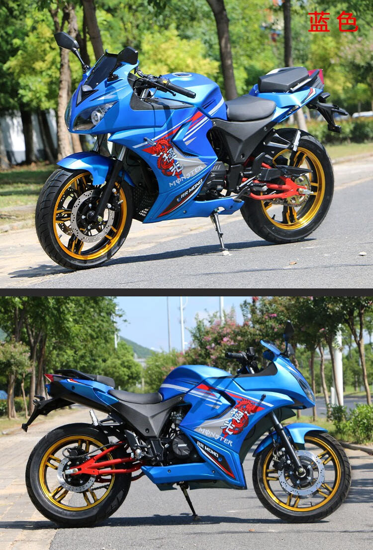 国四电喷北极光摩托车跑车小忍者v6重型机车地平线趴赛整车可上牌