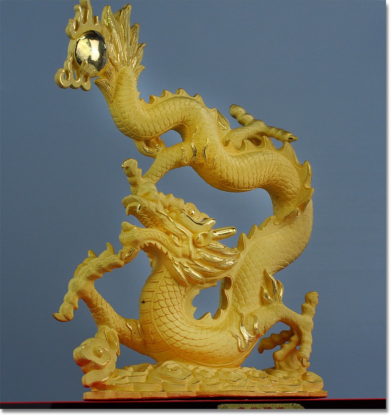 千足黄金店龙摆件全套十二生肖绒沙金工艺品客厅酒柜礼品黄金招财属相