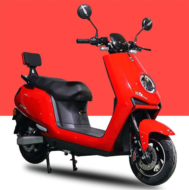 车型72v长跑王电动摩托车电瓶车60v踏板车两轮成人高速电摩 宝蓝色