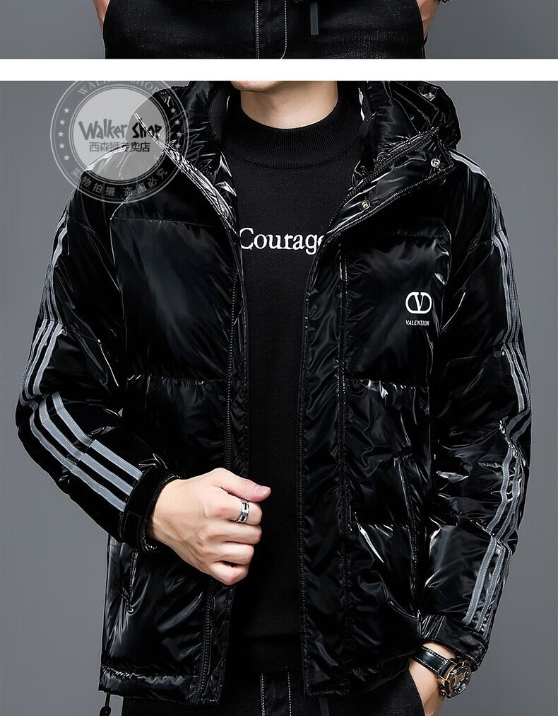 奥卡索 walker shop 2022冬闲夹克羽绒服男装中青年男式羽绒服时尚
