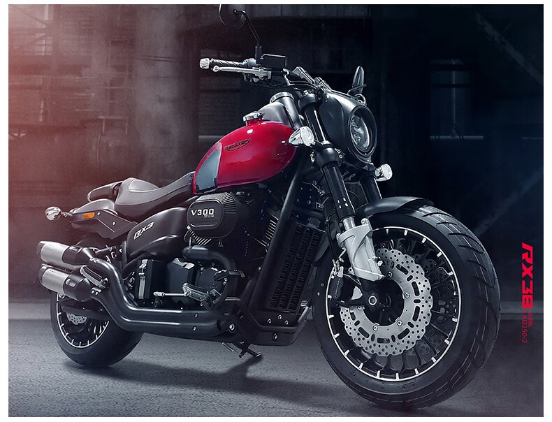 雷卡迪rx3雷克rx7复古摩托车重型巡航机车250cc650cc太子车国四电喷