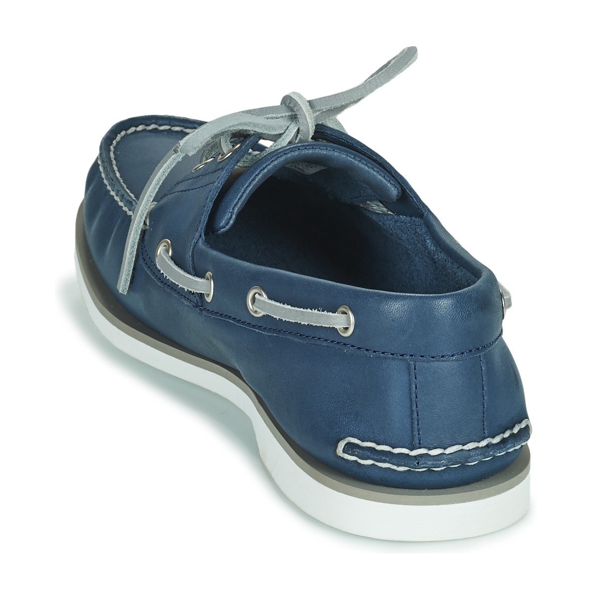 timberland添柏岚男鞋子休闲系带帆船鞋一脚蹬懒人鞋乐福鞋单鞋蓝色