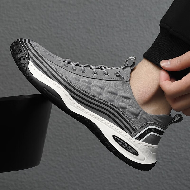 yhyiyuan品牌男鞋2022新款夏季透气冰丝帆布鞋男一脚蹬轻便运动休闲