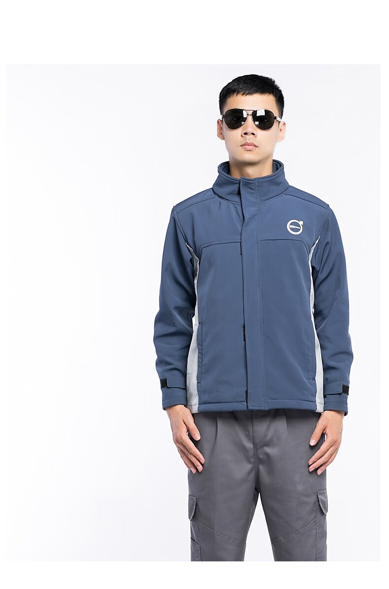 xia)沃尔沃工作服长袖套装男4s店售后车间汽修维修工装秋冬外套夹克