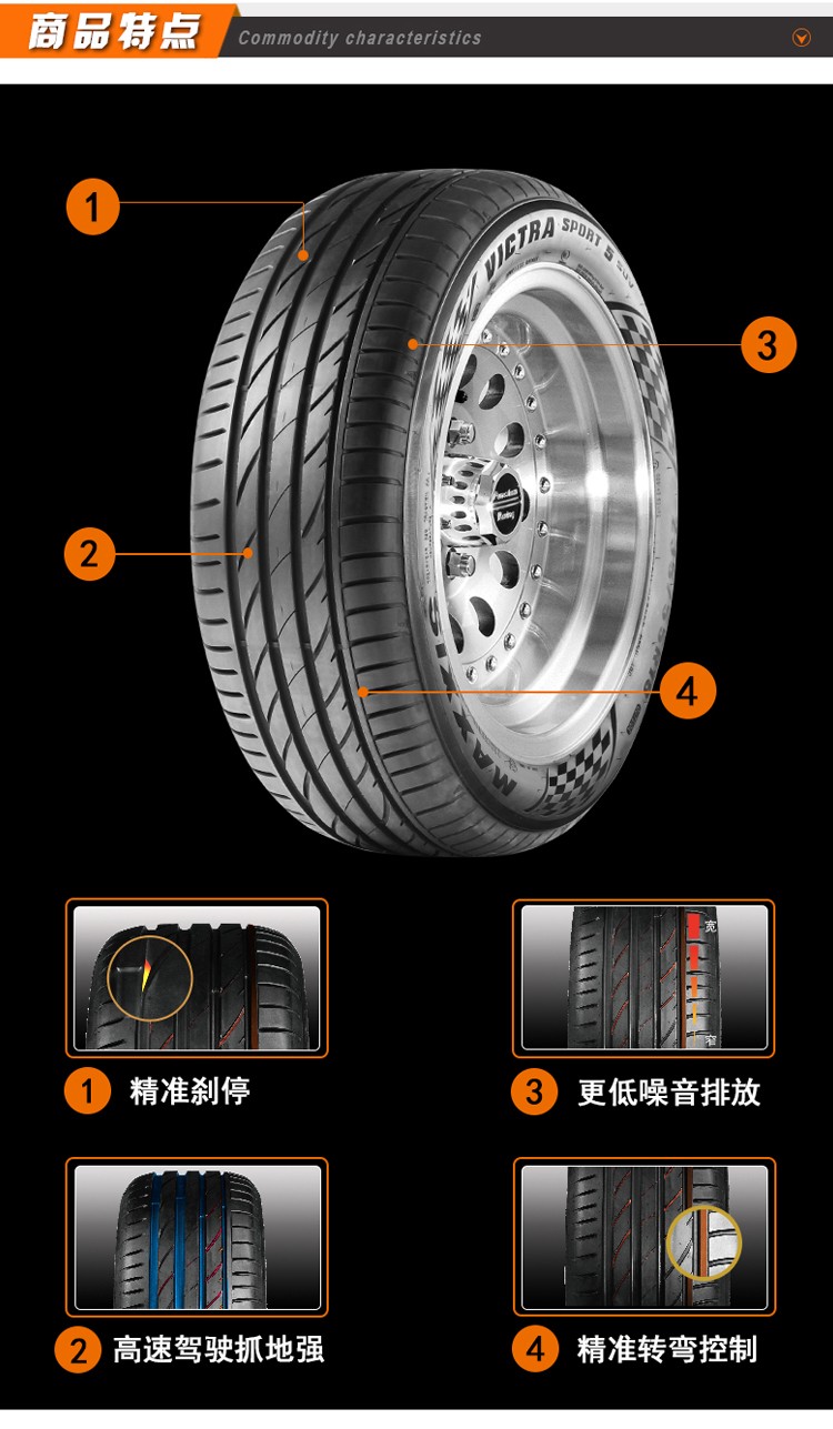 玛吉斯maxxis轮胎汽车轮胎22545r17适配奔驰c级2013款玛吉斯22545r17