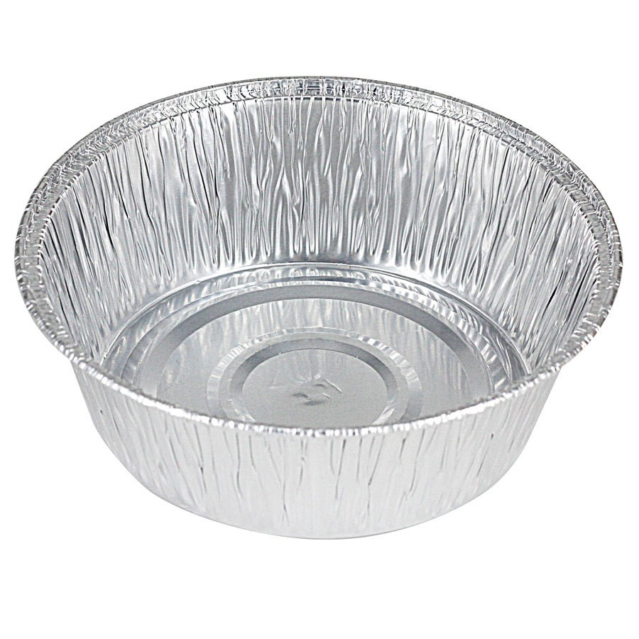 京橘 锡纸碗一次性圆形烧烤烤鸡蛋生蚝脑花榴莲锡箔盒锡纸盒锡纸碗