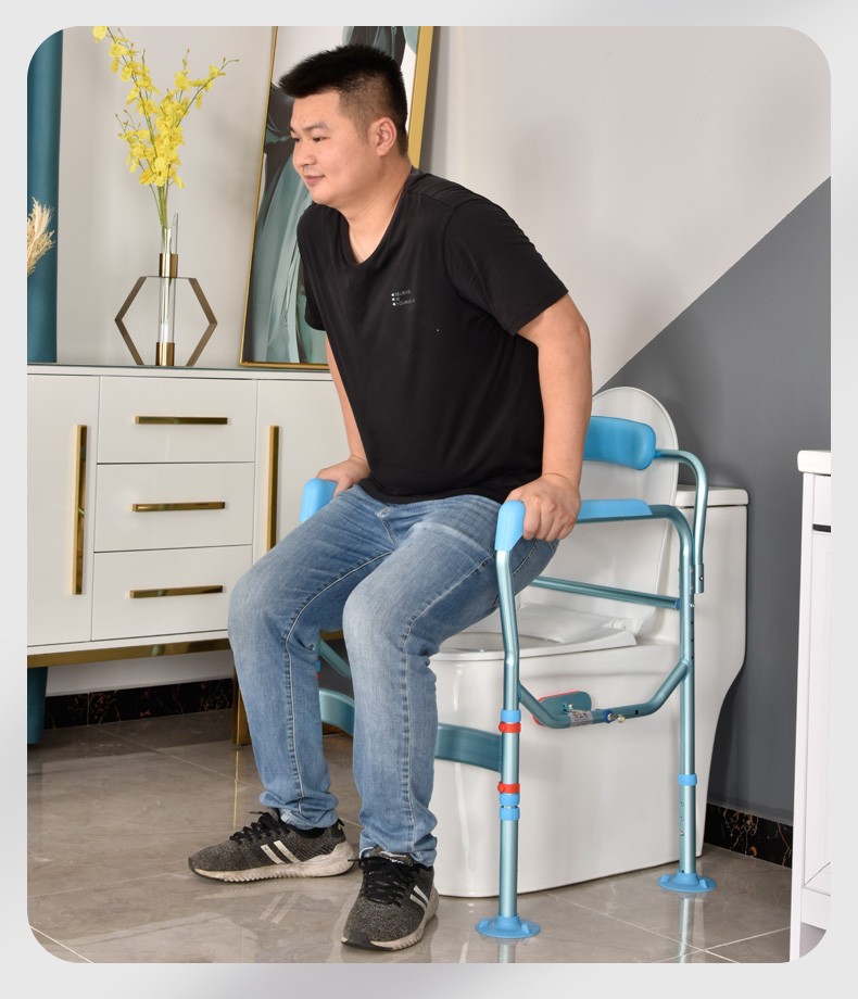 老人马桶扶手架子厕所起身助力架孕妇坐便器老年残疾人卫生间安全栏杆