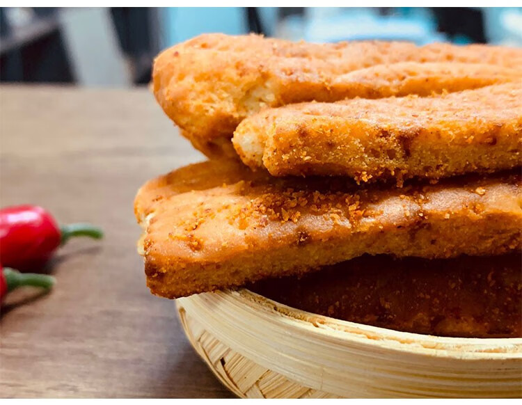 新疆特产香辣孜然味炒馕馕饼馕锅巴炒馕128g孜然味128g8袋装