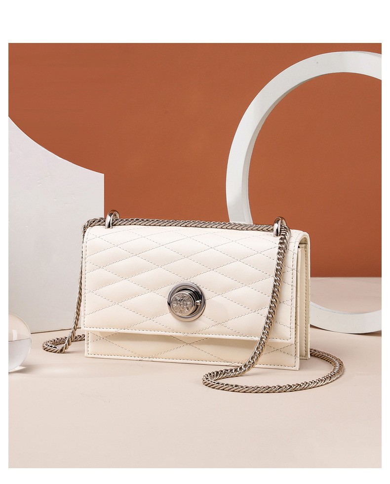 拉蒂奢品女士包包女包奢侈品单肩包新品真皮斜挎包链条小方包生日礼物