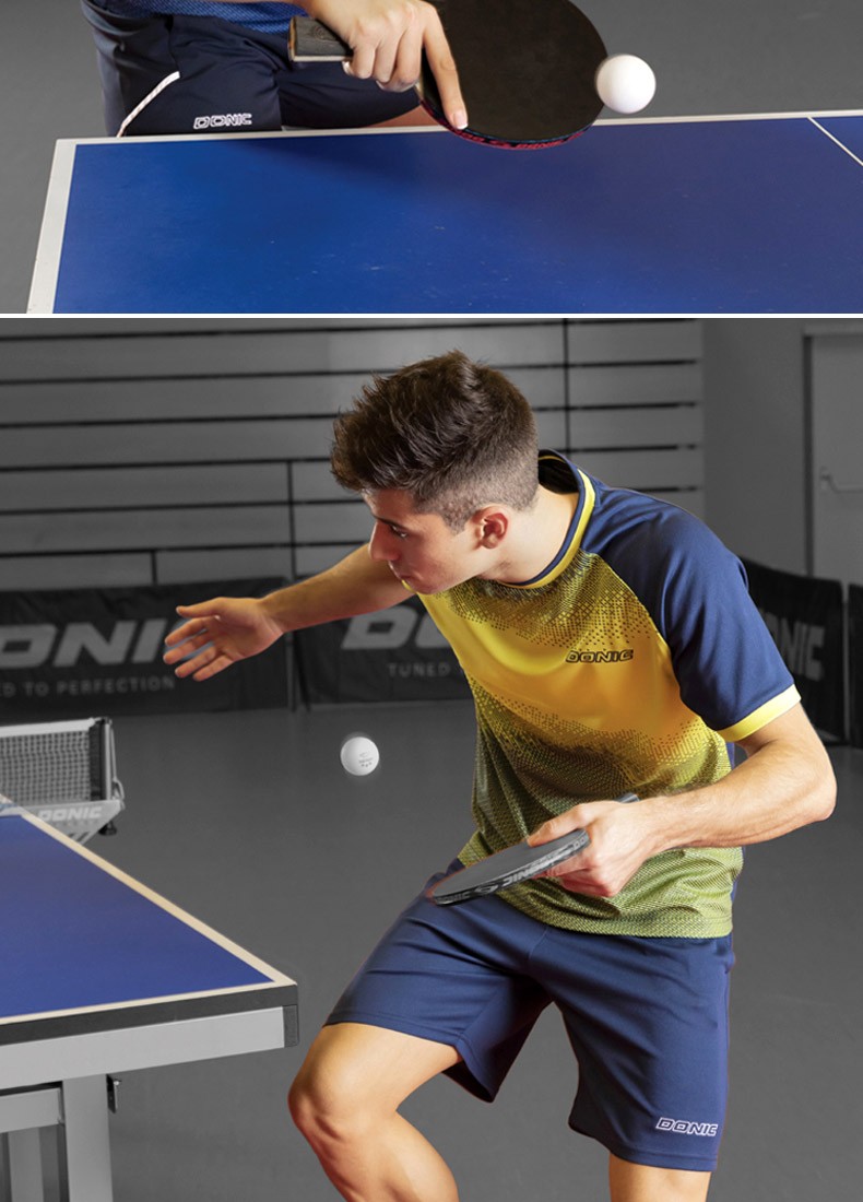 donic多尼克乒乓球服t恤男 运动休闲专业半袖 速干圆领短袖 83901-218