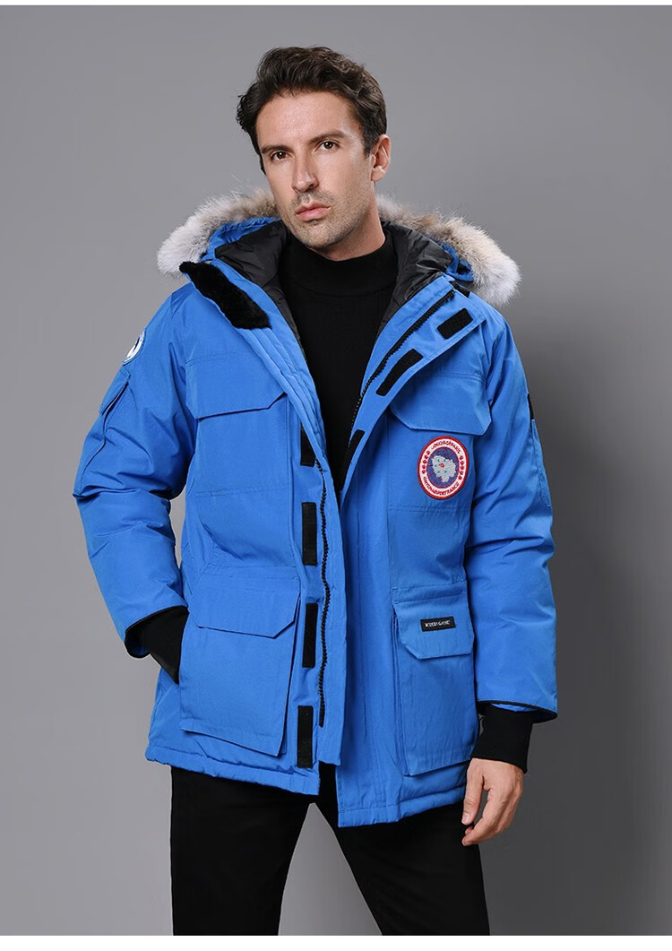 dorfman 喏唛羽绒服08远征系列男女款中长款大毛领情侣工装鹅派克服