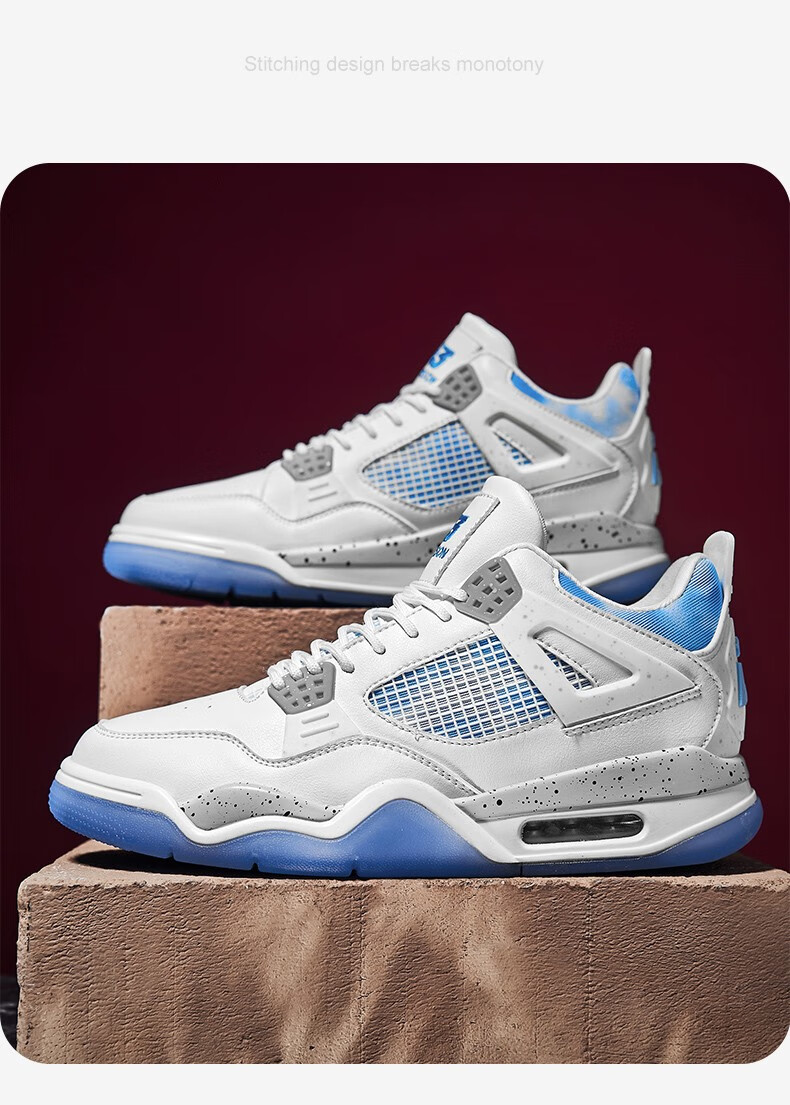 iverson/艾弗森篮球鞋男低帮新款2022耐磨防滑气垫运动鞋 黑色 45标准