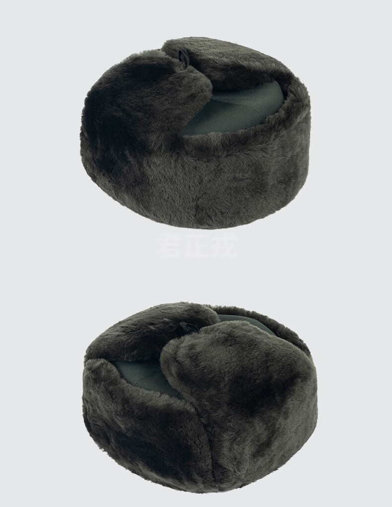 君正戎 毡绒帽棉帽加厚保暖护耳冬帽火车头栽绒帽防寒帽冬季防风挡雪