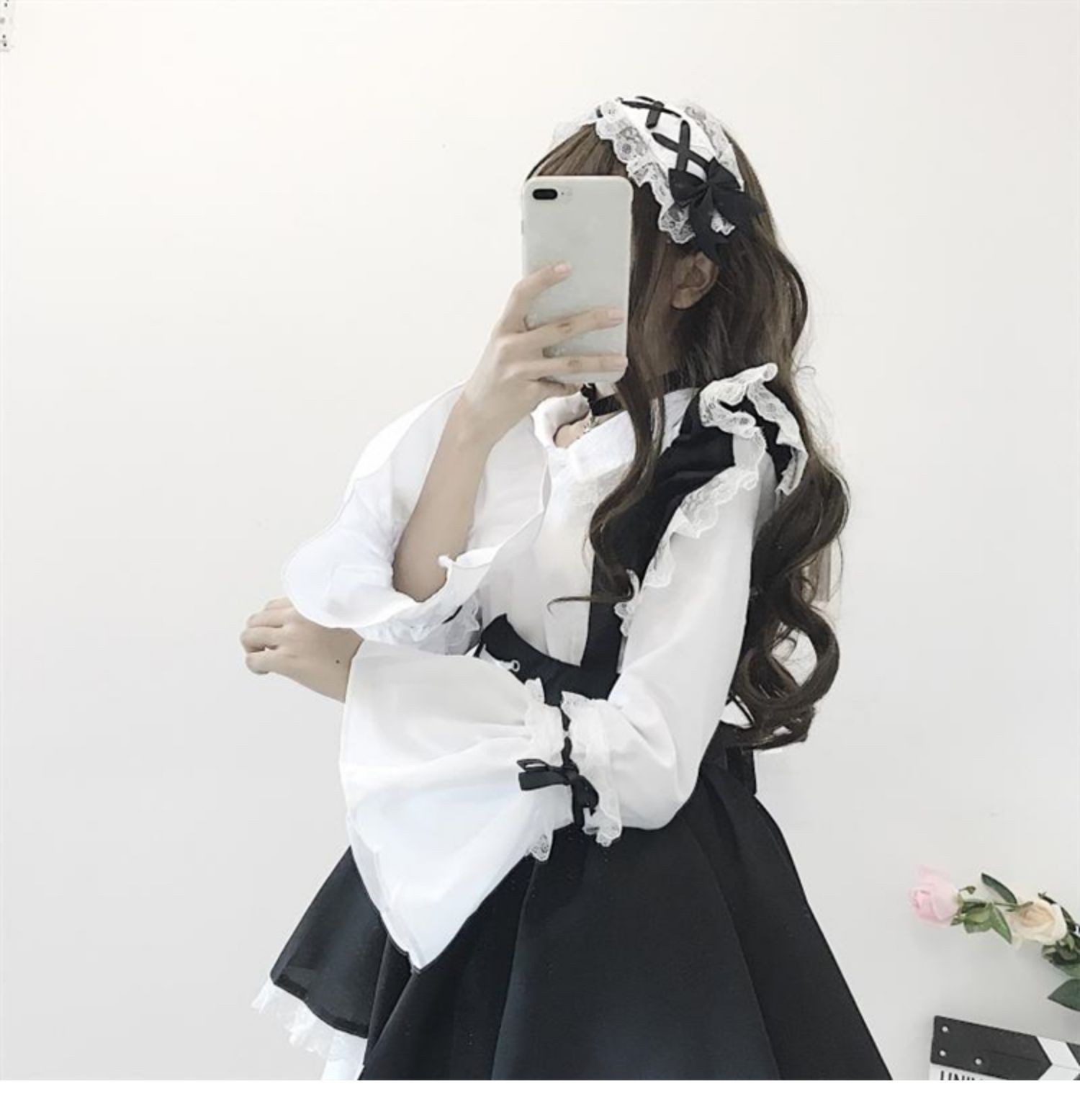 猫耳酱日系软妹纸鸢lolita原创哥特风萝莉少女仆装cos洋装洛丽塔