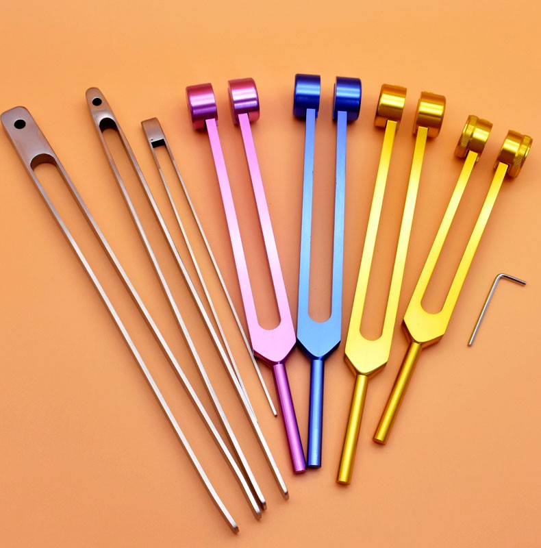 采耳工具耳震子振铃响铗专业掏耳长款音叉音锤震佛金掏耳技师采耳粉色