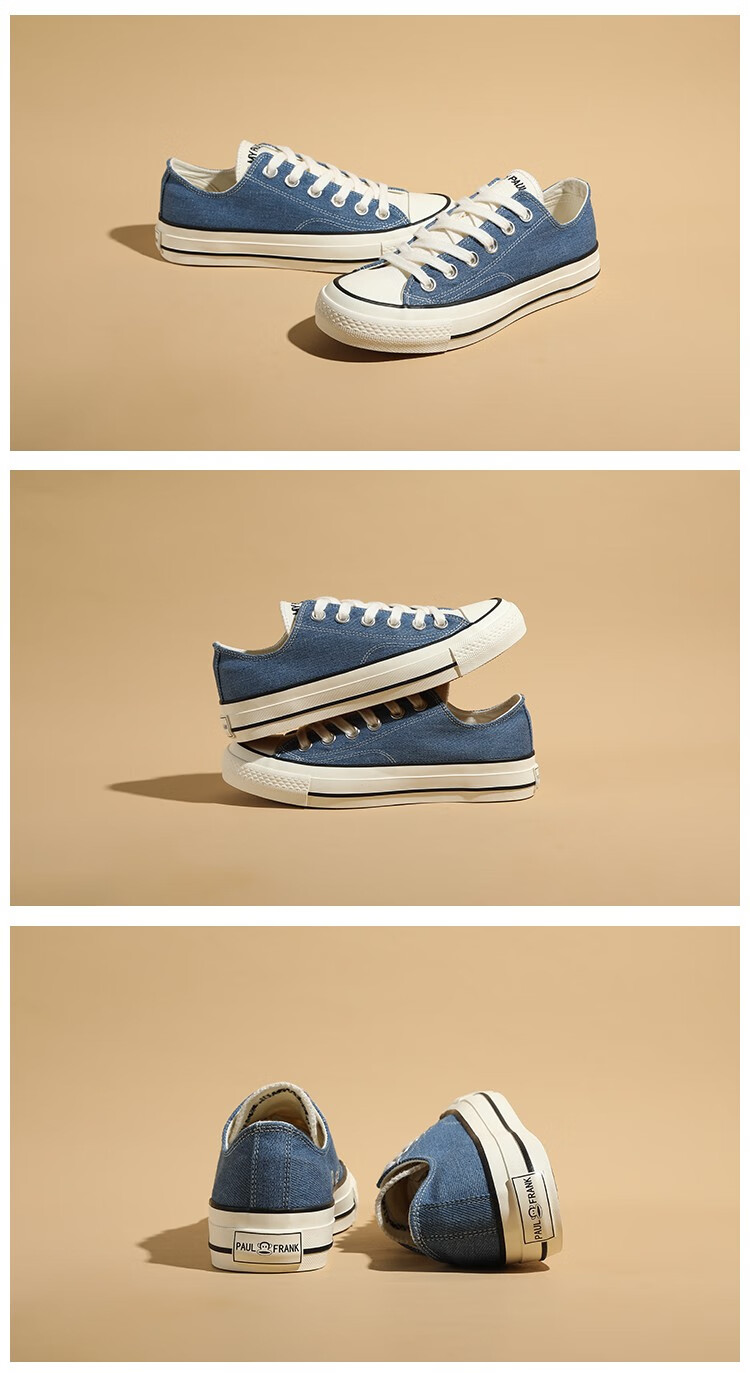 大嘴猴paulfrank帆布鞋女学生板鞋小白鞋女青年布鞋ins休闲鞋女一脚蹬