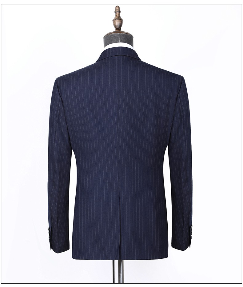 轻奢贵族朝戈尔双开叉羊毛西装男商务正装西服套装男修身职业装高档套