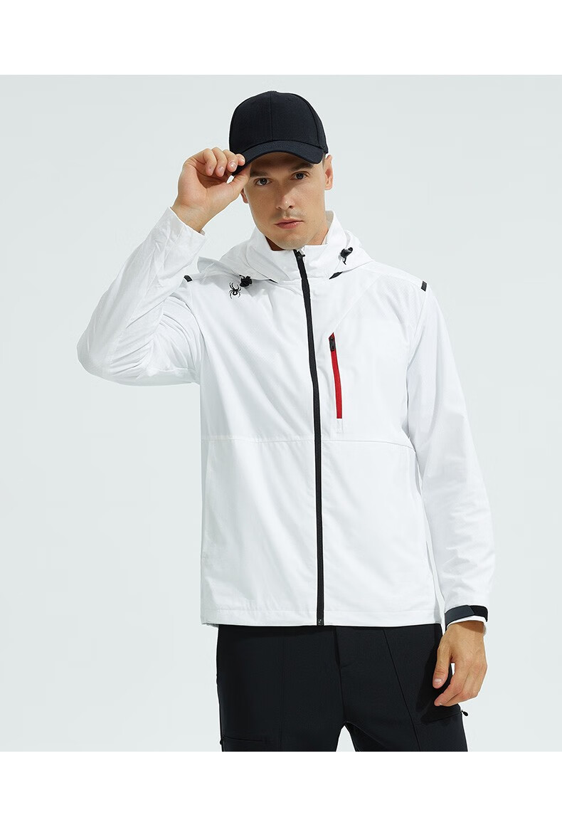 spyder 休闲连帽夹克男士秋冬季时尚百搭运动外套青年上衣男装常规款