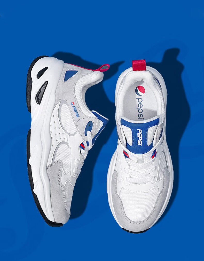 百事可乐pepsi男鞋夏季透气运动鞋男2022夏季新款时尚潮流百搭老爹鞋