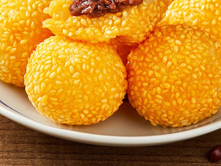 七街八巷 芝麻球8袋油炸麻团半成品麻球麻圆油条半成品特色早餐食品