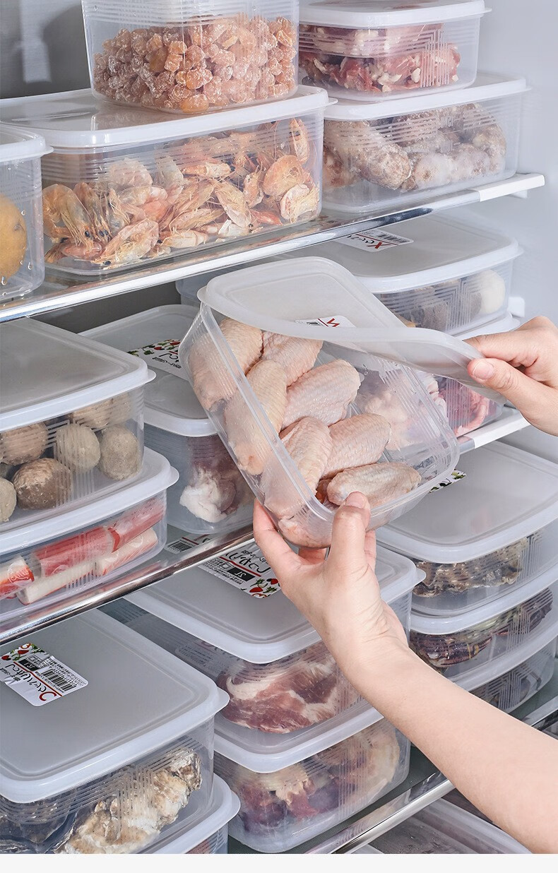 保鲜盒食品级冰箱收纳盒塑料盒子储存盒保险盒密封盒冷冻室冰柜水果