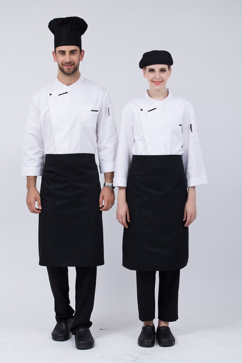 厨师服法式西餐厅蛋糕店烘焙男女厨师餐饮工作服长袖面包店西饼屋厨房