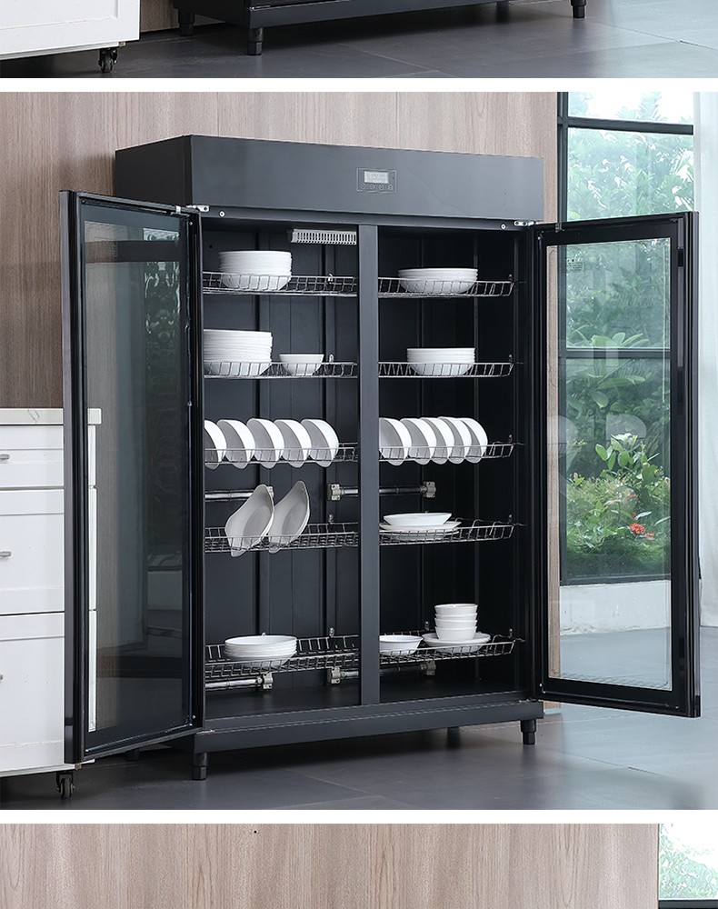 家用餐具消毒柜商用立式双门1000l大容量臭氧红外线食堂餐厅保洁碗柜