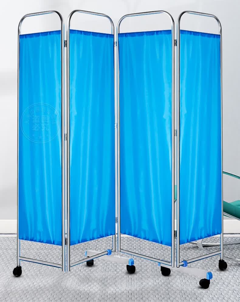 纳丽雅naliya屏风隔断遮挡诊所医疗医院推拿美容客厅布艺折屏折叠铁艺
