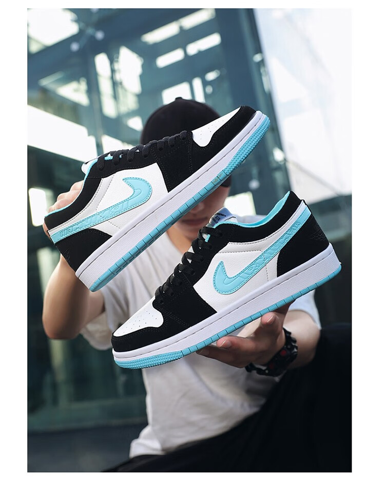 aj1低帮郭艾伦新款缓震耐磨男女板鞋防滑百搭休闲鞋透气运动鞋男鞋牧