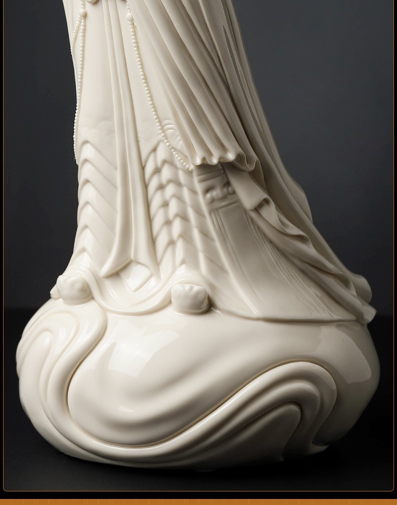 戴玉堂 妈祖神像天上圣母天后天妃娘娘德化瓷雕大师赖双安白瓷雕塑