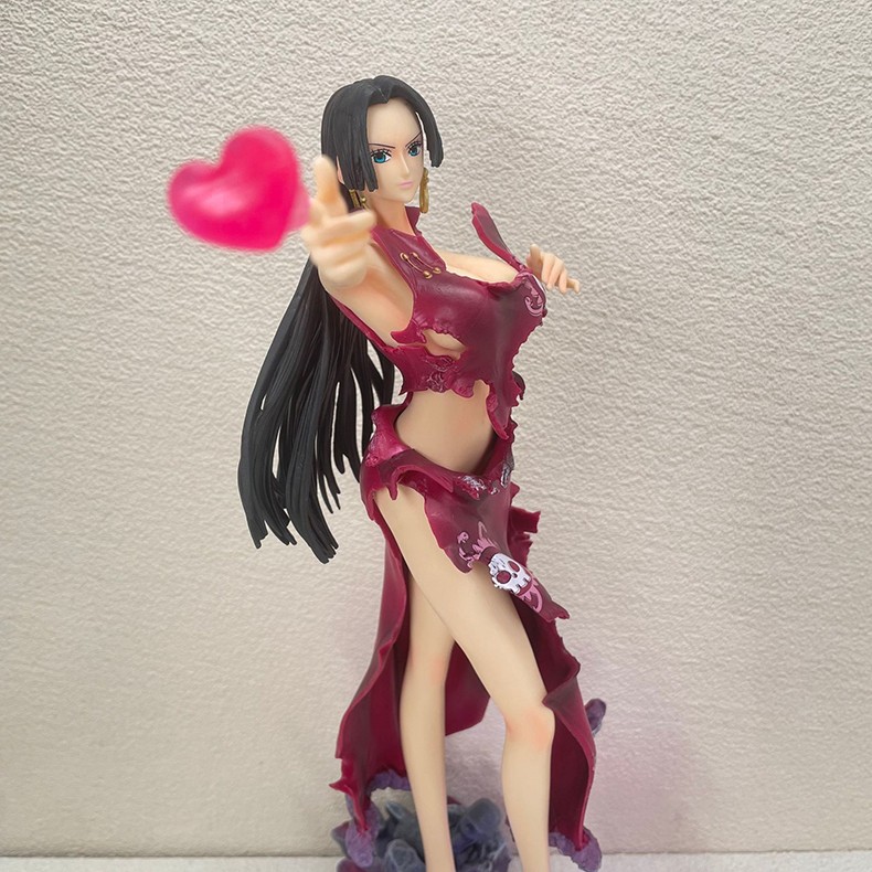 海贼王女帝皮衣汉库克手办mix七武海gk模型石化海军雕像摆件爆衣女帝