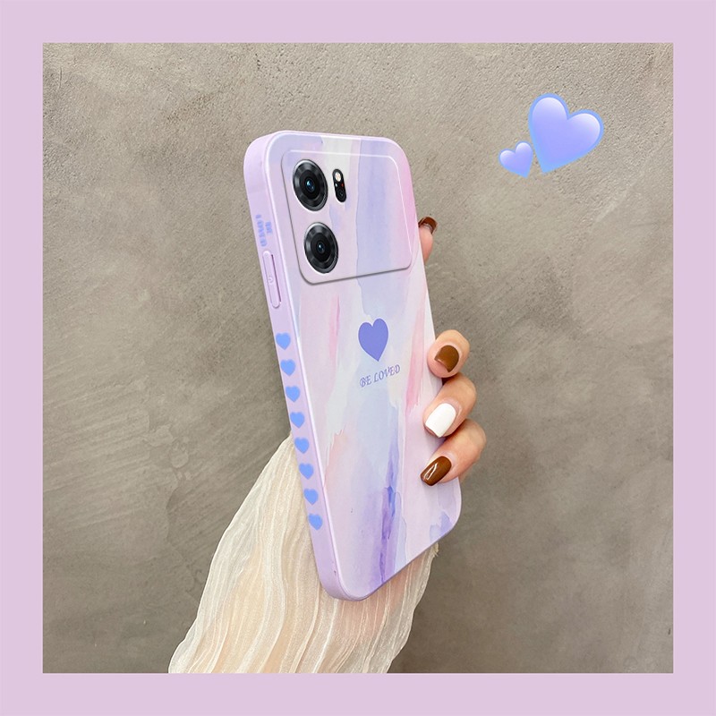 oppo k10手机壳k10pro液态直边保护壳磨砂壳5g卡通油画男女情侣软硅胶