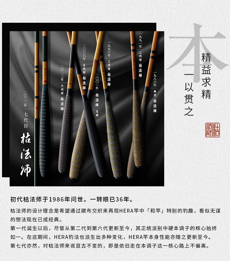 daiwa达亿瓦22新款枯法师七代并继鲫鱼竿台钓竿手杆碳素钓鱼竿日本