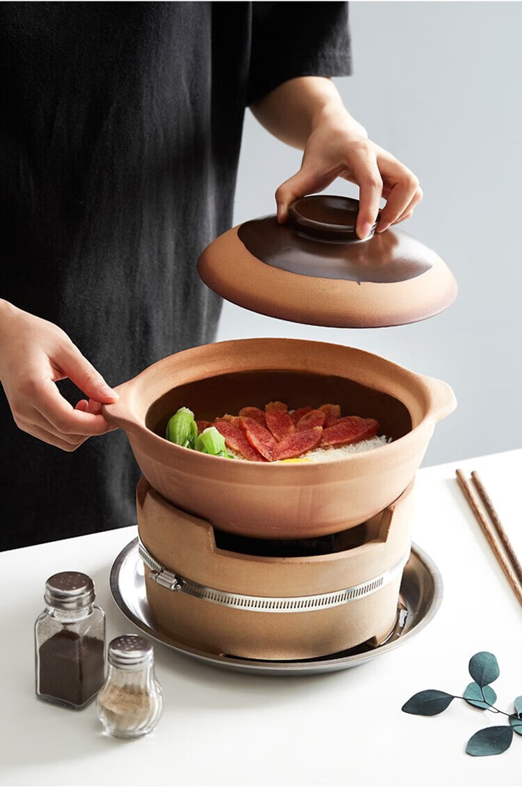 木炭炉子小火锅陶土沙锅家用传统老式保温打边炉碳炉泥炉煲粗砂锅