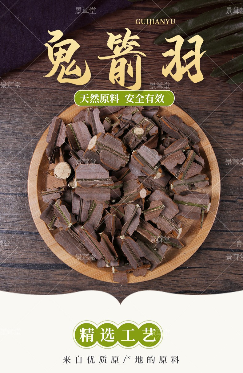 景茸堂 鬼箭羽中药材卫矛500克野生六月凌 四面锋 鬼箭 带杆鬼剑雨 鬼